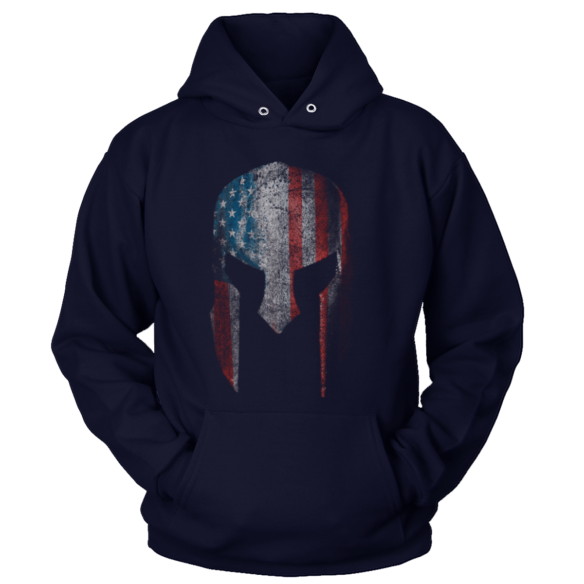 T-shirt Premium Soft Hoodie / True Navy / XS Spartan Flag (Ladies)