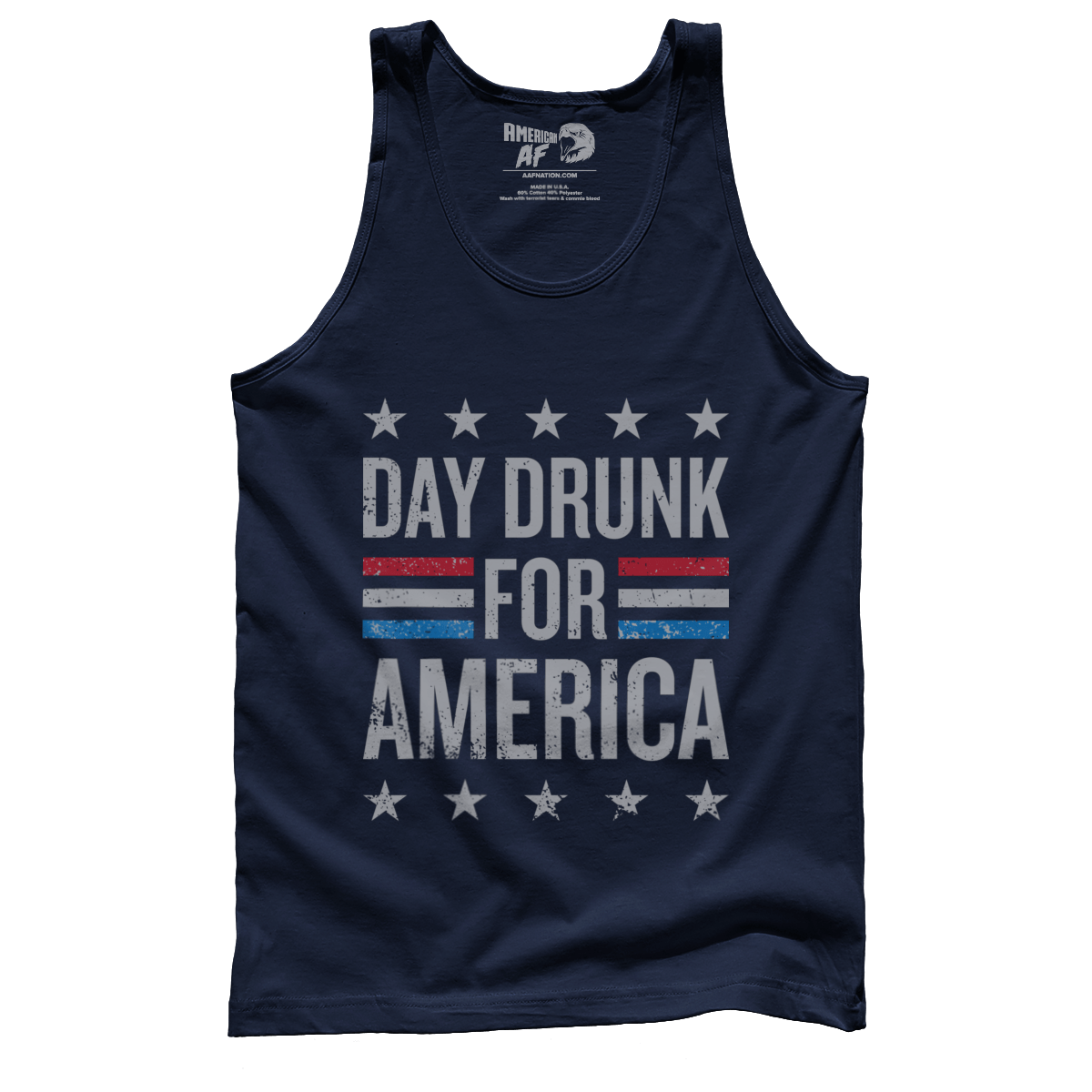 Apparel Premium Mens Tank / Navy / XS Day Drunk for America
