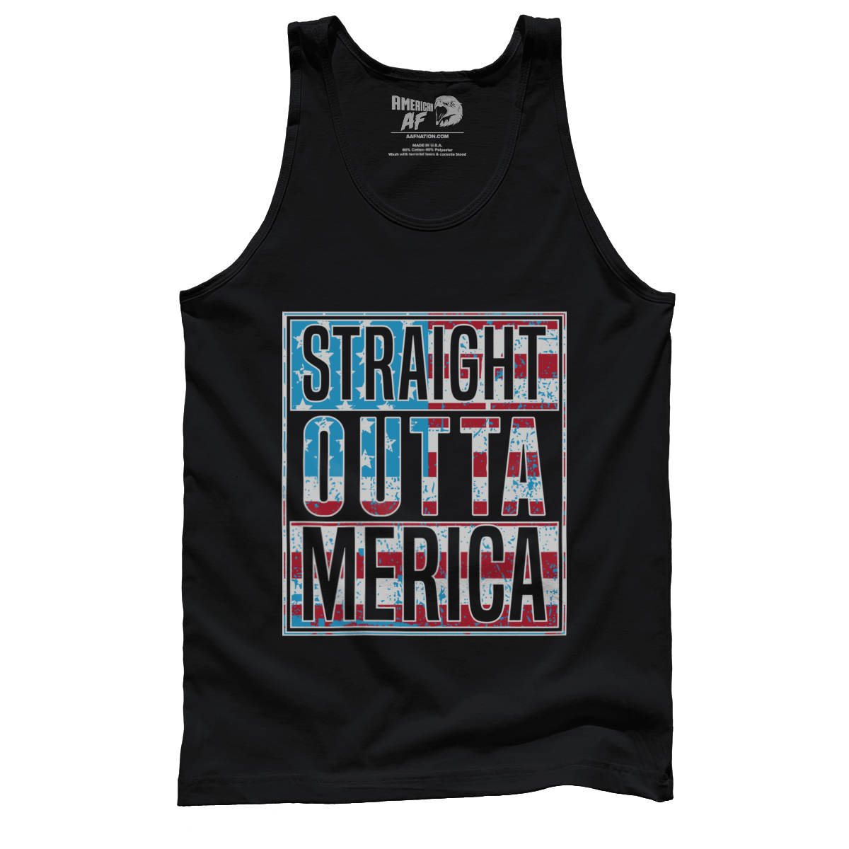 T-shirt Premium Mens Tank / Black / XS Straight Outta MERICA!