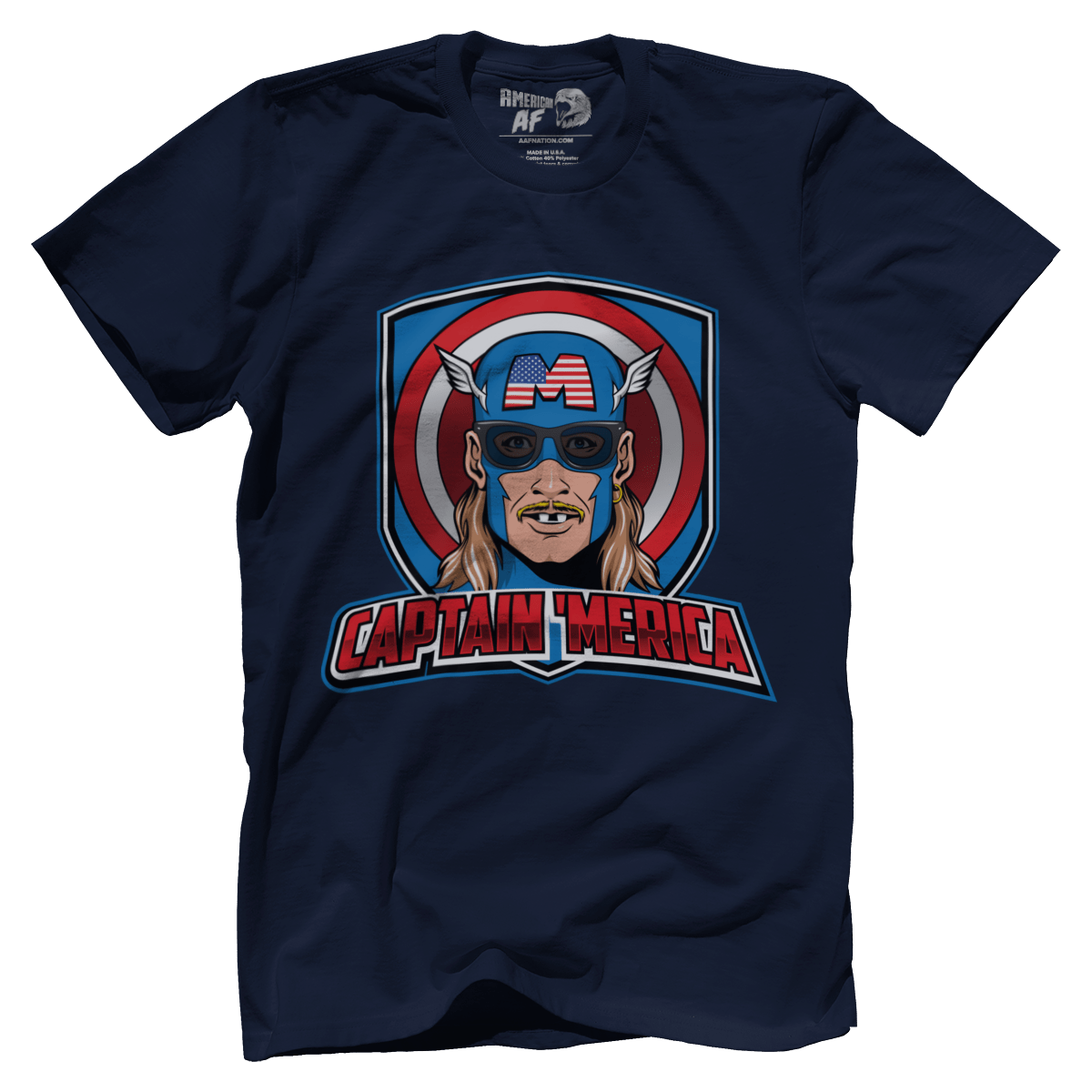 T-shirt Premium Mens Shirt / Midnight Navy / XS Captain 'Merica