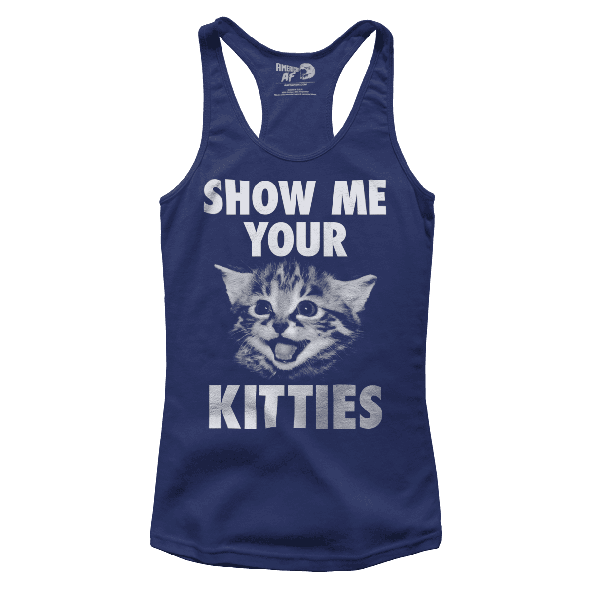 T-shirt Premium Ladies Racerback Tank / Midnight Navy / XS Show Me Your Kitties! V1 (Ladies)