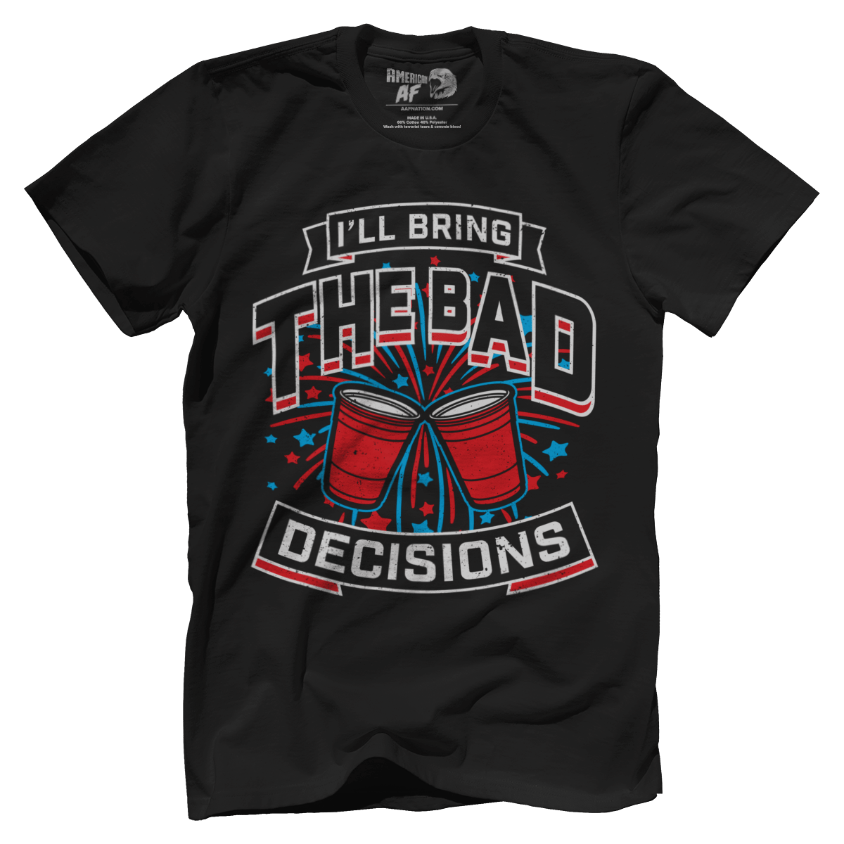 Apparel Premium Mens Shirt / Black / XS Bad Decisions