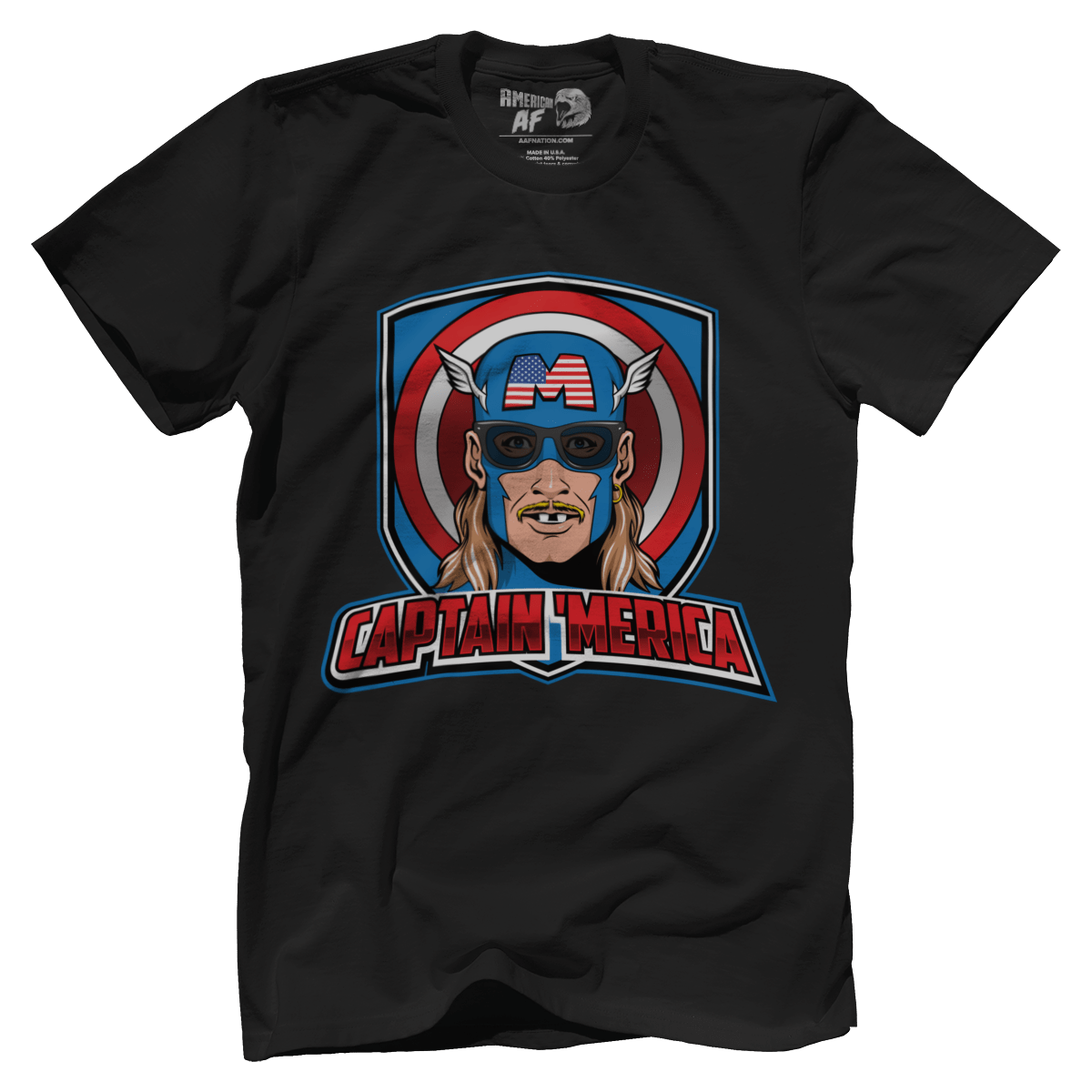 T-shirt Premium Mens Shirt / Black / XS Captain 'Merica