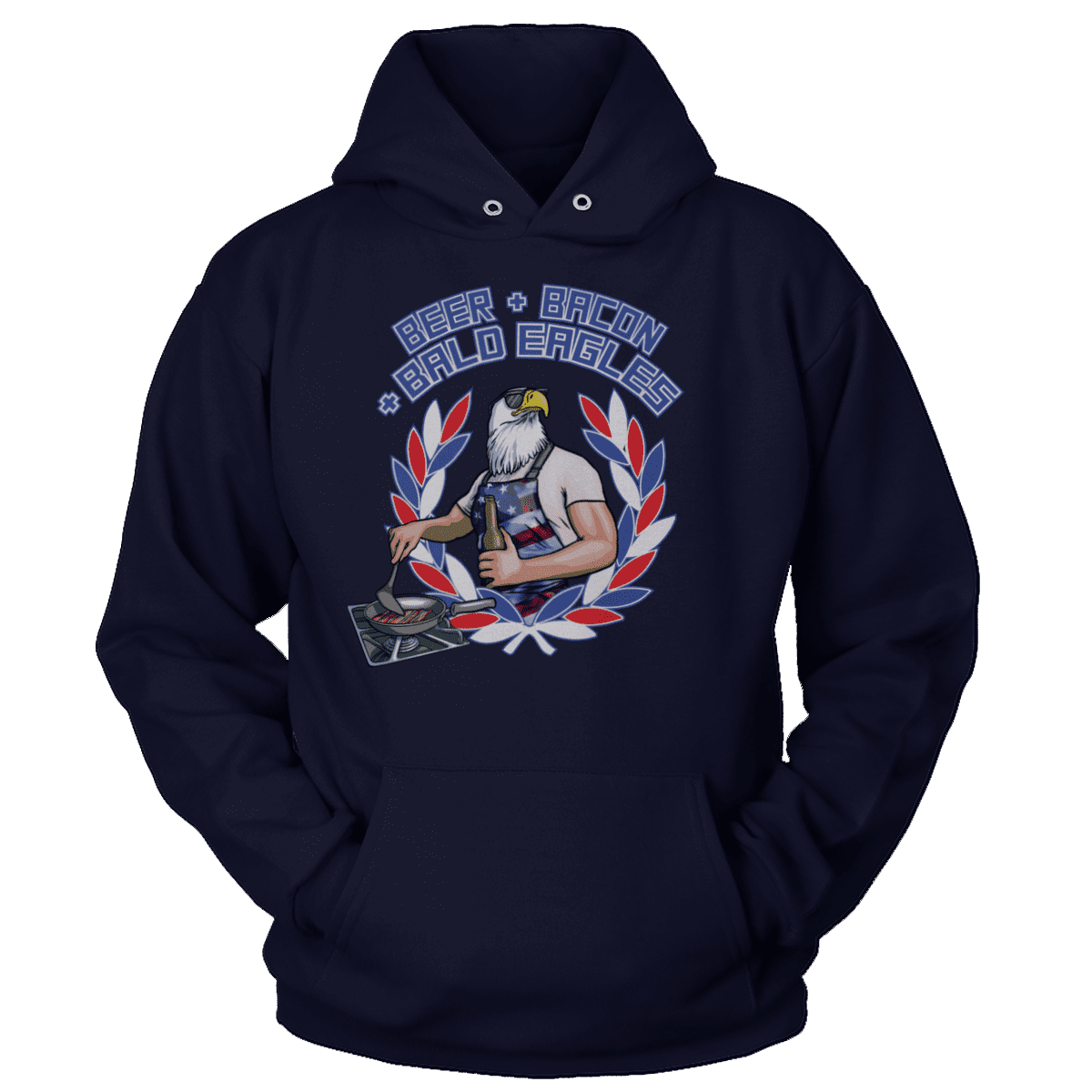 T-shirt Beer Bacon Bald Eagles V2 (Ladies)