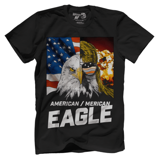T-shirt Premium Mens Shirt / Black / XS American Eagle.  Merican Eagle.