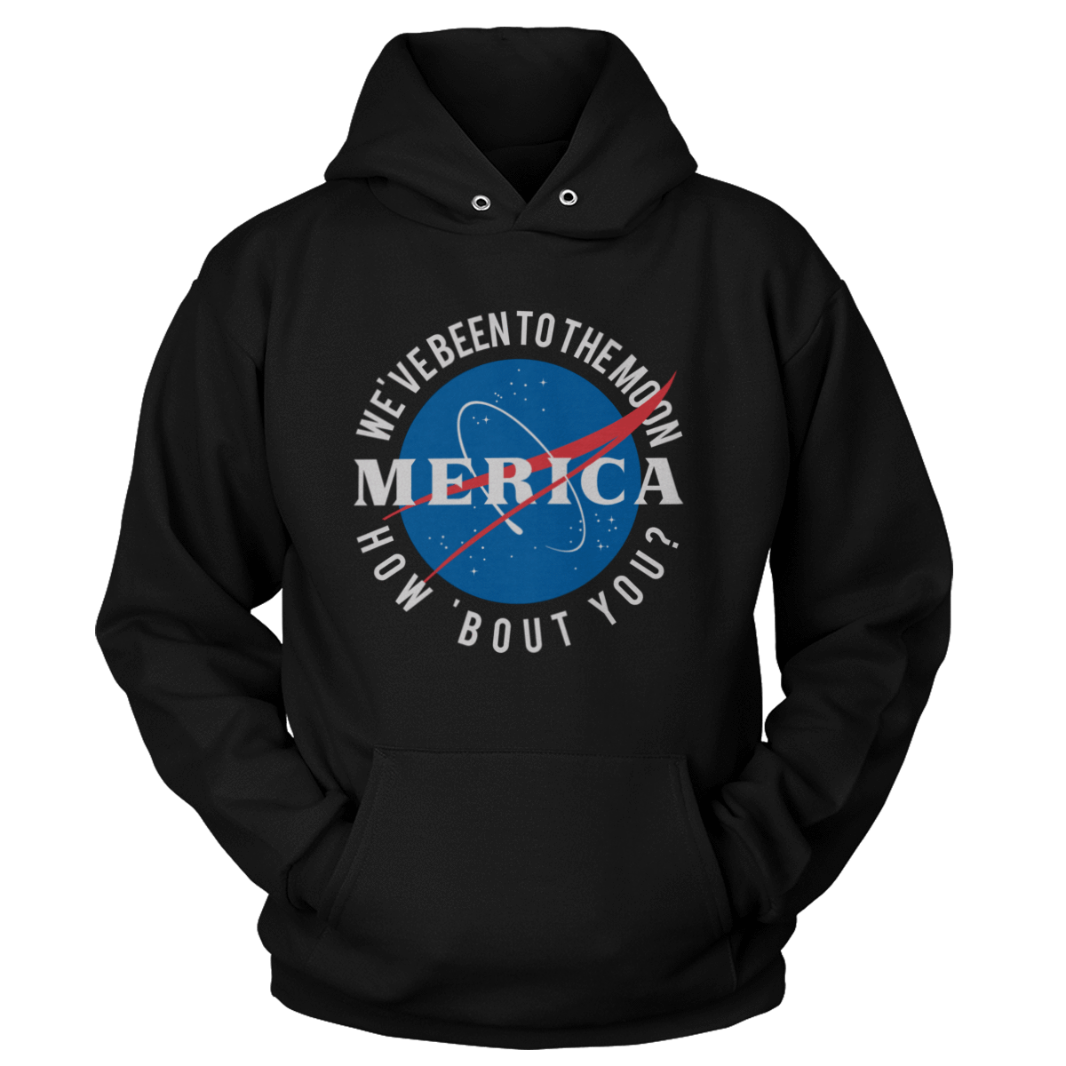 T-shirt Premium Soft Hoodie / Black / XS Moon Men (Ladies)