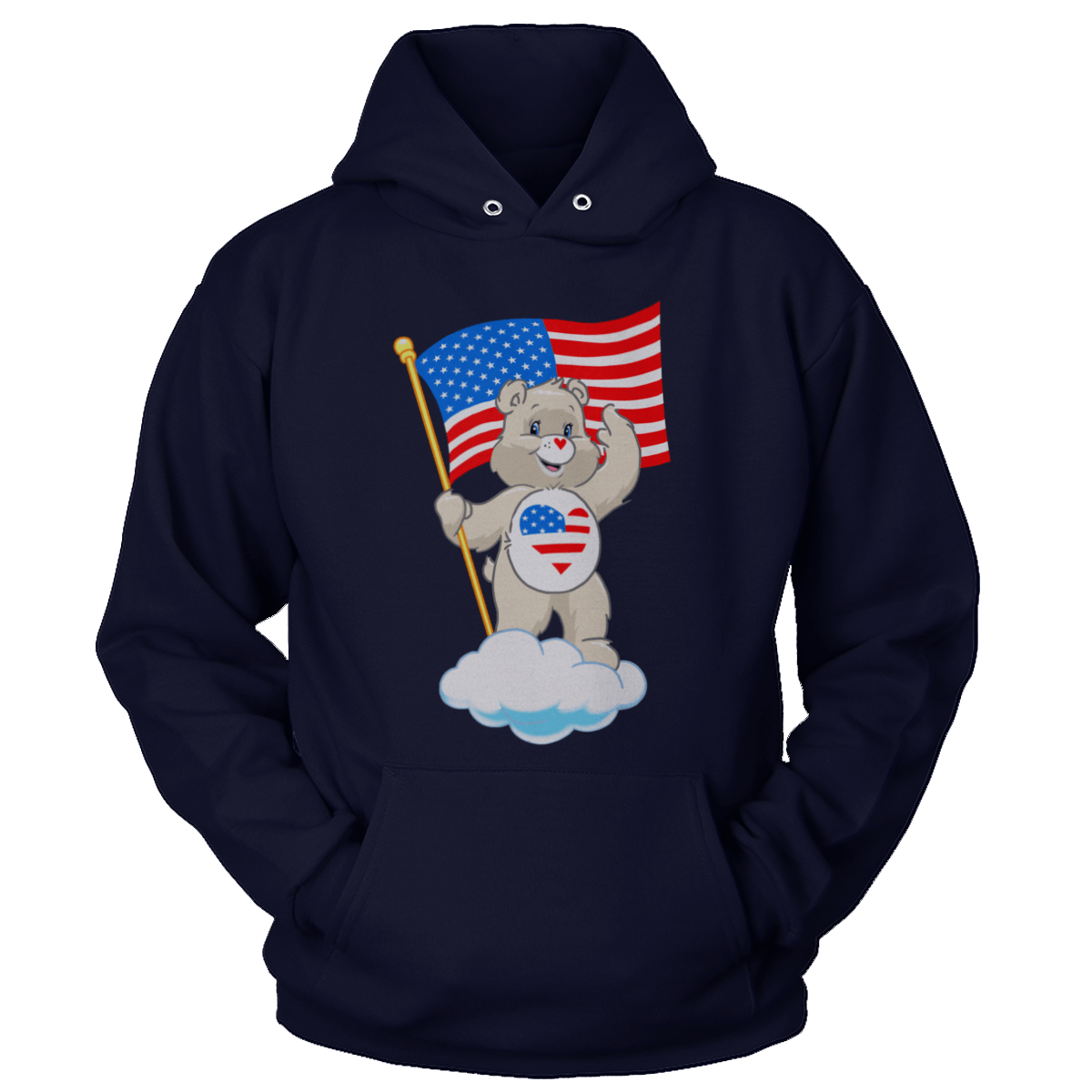 T-shirt Premium Soft Hoodie / True Navy / XS Patriot Bear (Ladies)
