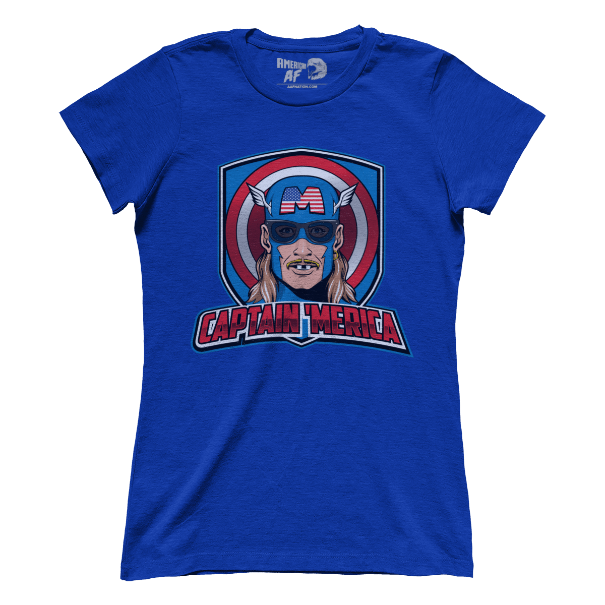T-shirt Premium Ladies Tee / Royal / XS Captain 'Merica (Ladies)