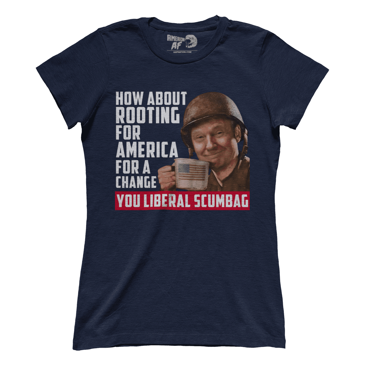 T-shirt Premium Ladies Tee / Midnight Navy / XS Trump Rooting for America (Ladies)