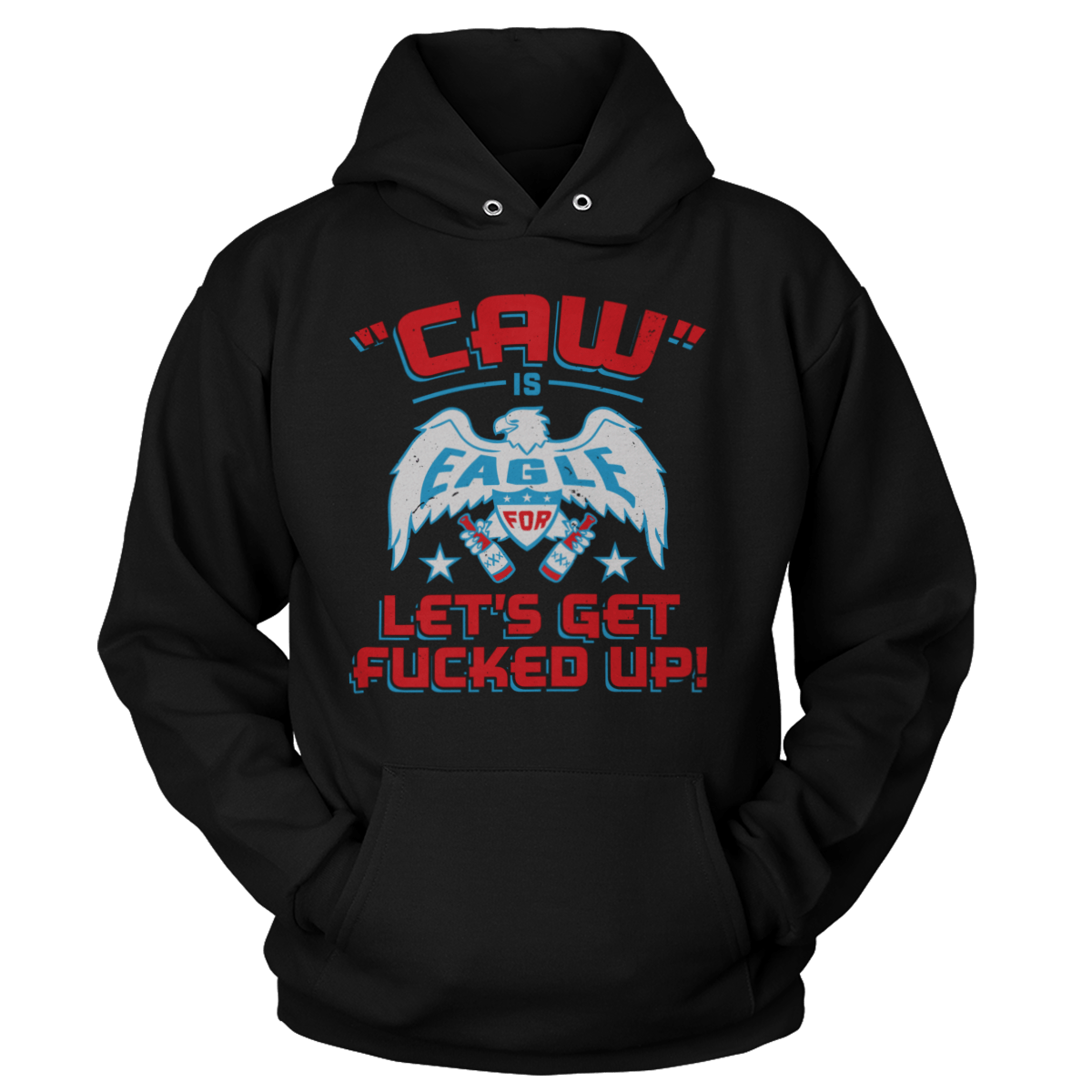 Apparel Premium Soft Hoodie / Black / XS Caw is Eagle (Ladies)