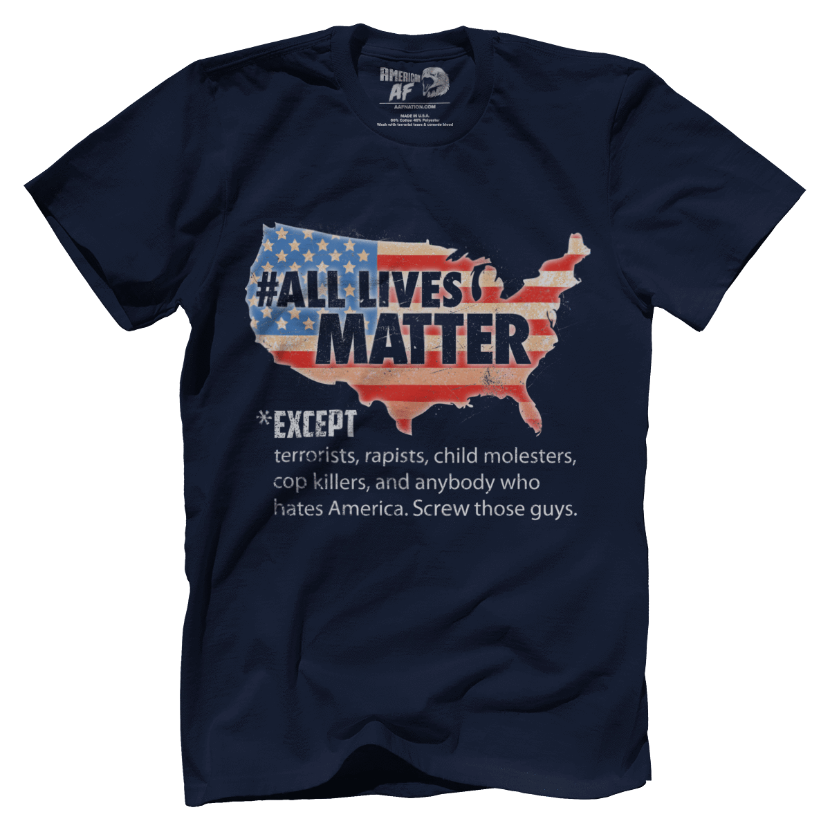 Apparel Premium Mens Shirt / Midnight Navy / XS All Lives Matter - TAME