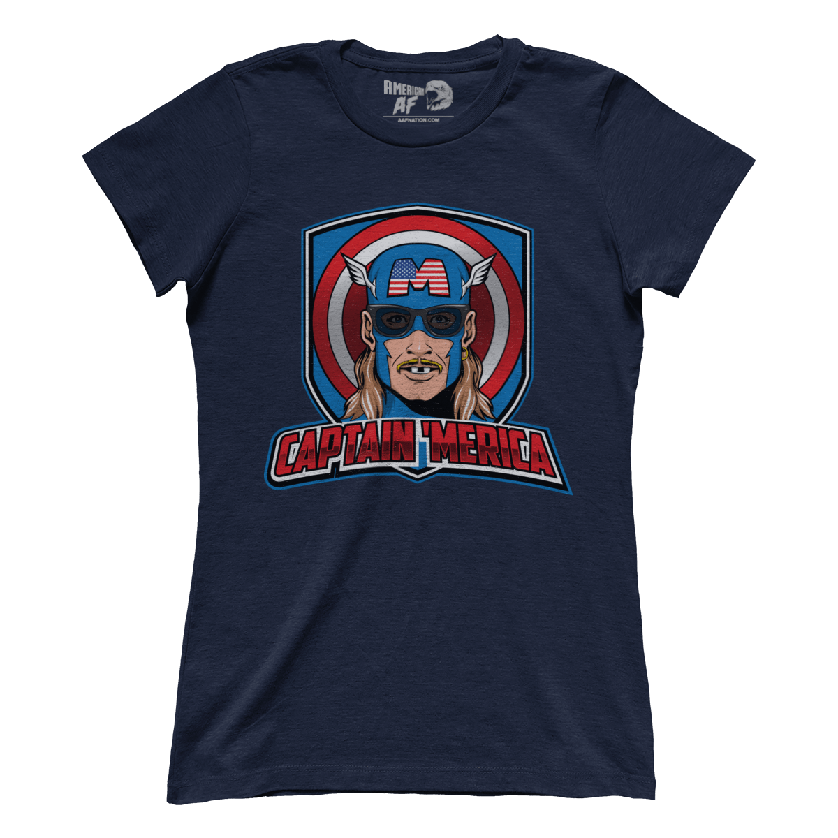 T-shirt Premium Ladies Tee / Midnight Navy / XS Captain 'Merica (Ladies)