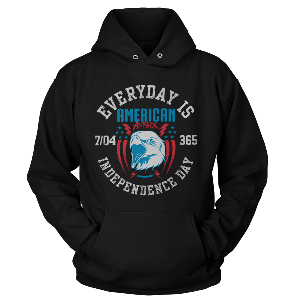 T-shirt Premium Soft Hoodie / Black / XS Every Day Is Independence Day (Ladies)