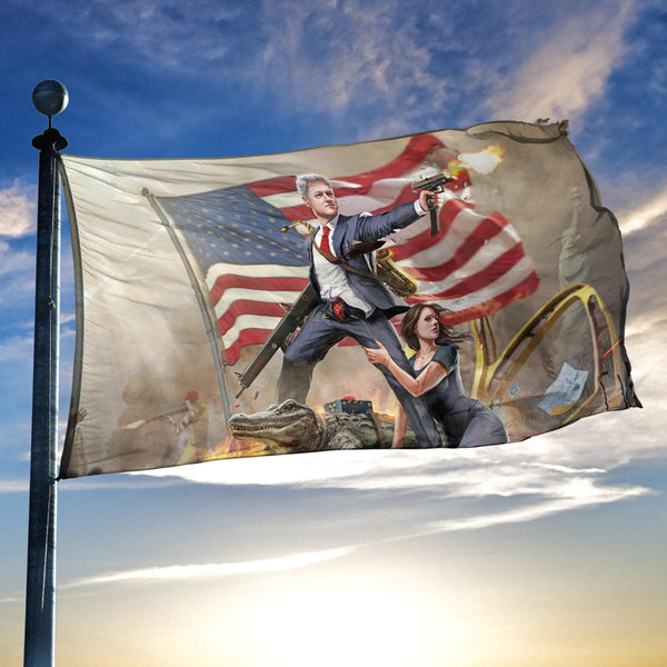 Bill Clinton - Slayer In Chief - Flag