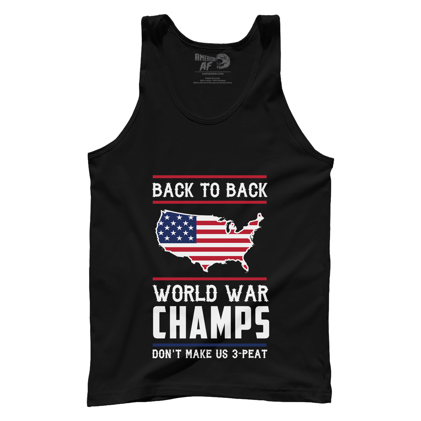 T-shirt Premium Mens Tank / Black / S Back-To-Back World War Champs! V2