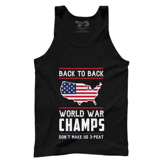 T-shirt Premium Mens Tank / Black / S Back-To-Back World War Champs! V2