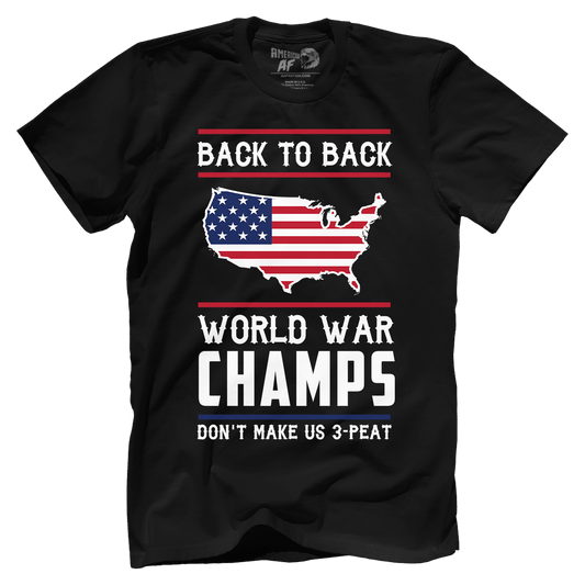 T-shirt Premium Mens Shirt / Black / XS Back-To-Back World War Champs! V2