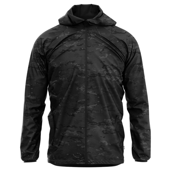Black Camo Rain Jacket