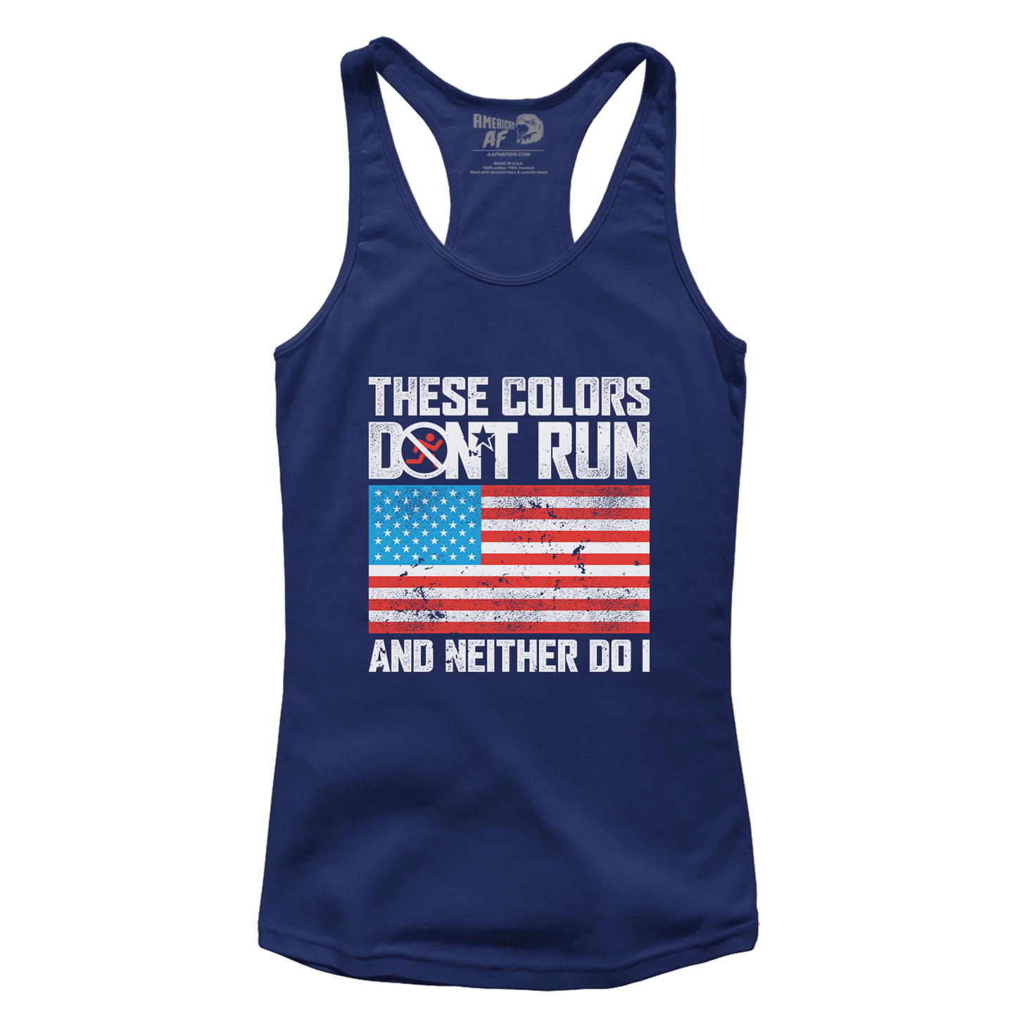 T-shirt Premium Ladies Racerback Tank / Navy / XS These Colors Don't Run V3 (Ladies)