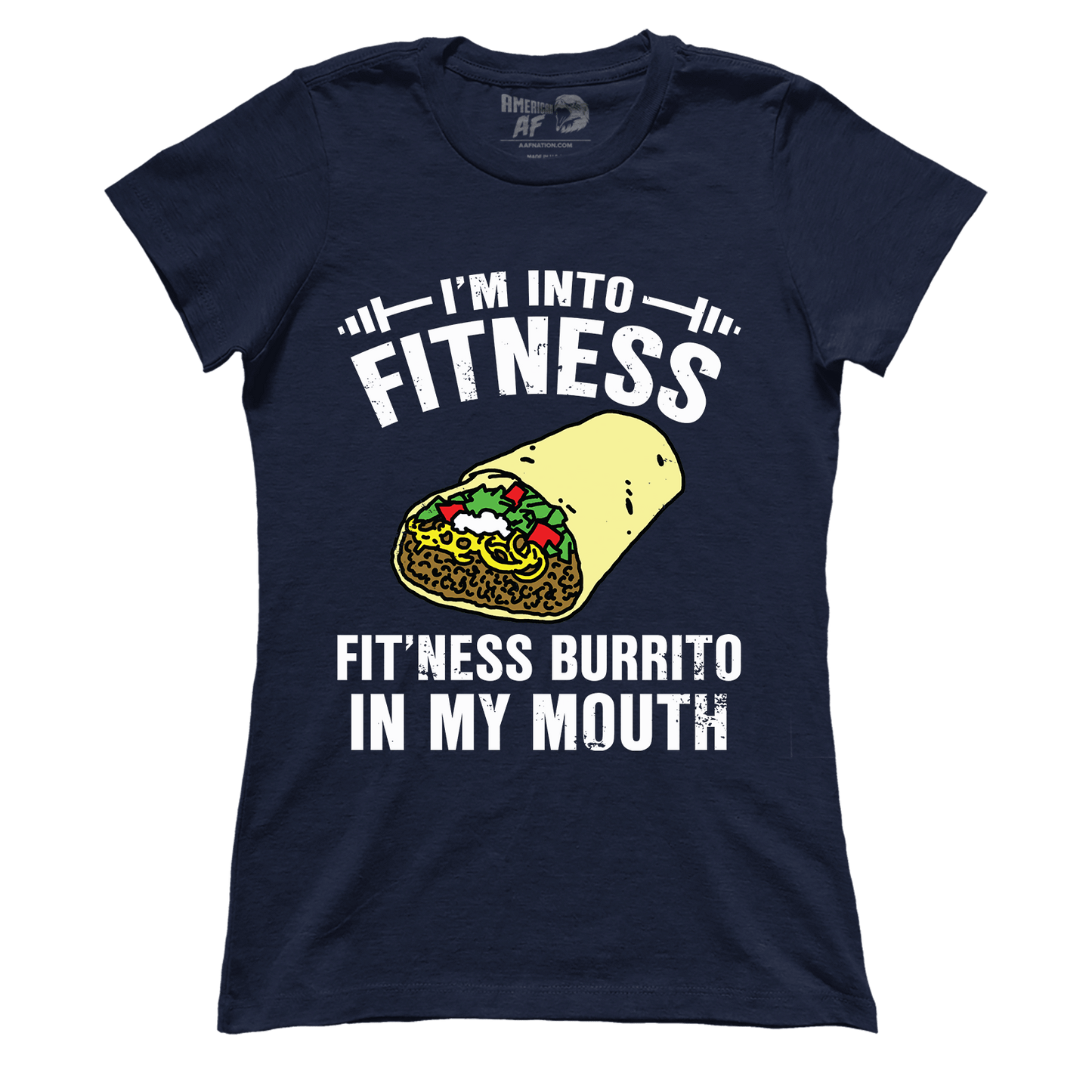 T-shirt Premium Ladies Tee / Navy / S Fitness Burrito (Ladies)