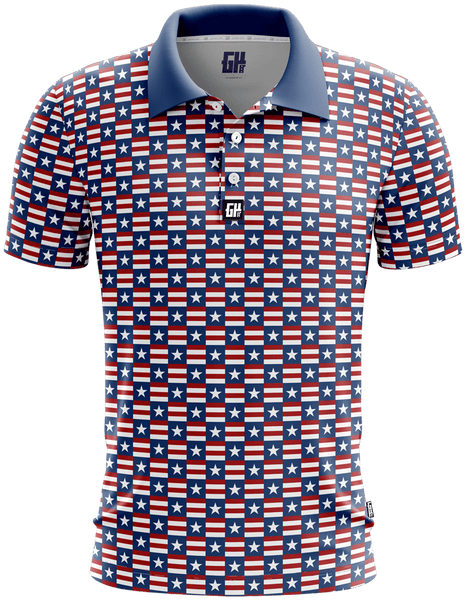 Two Bars One Star Golf Polo