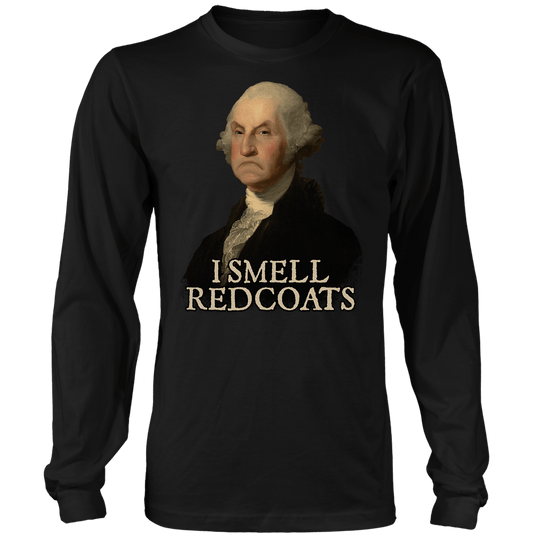T-shirt Mens Long Sleeve / Black / S I Smell Red Coats