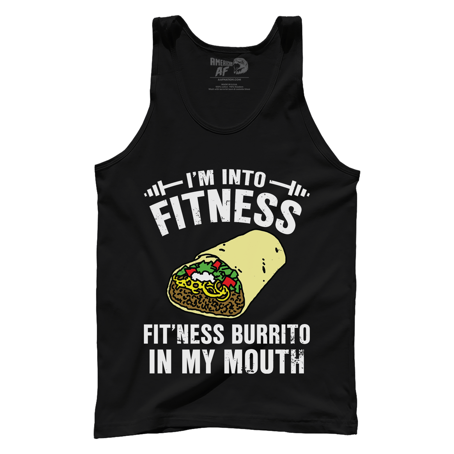 T-shirt Premium Mens Tank / Black / S Fitness Burrito
