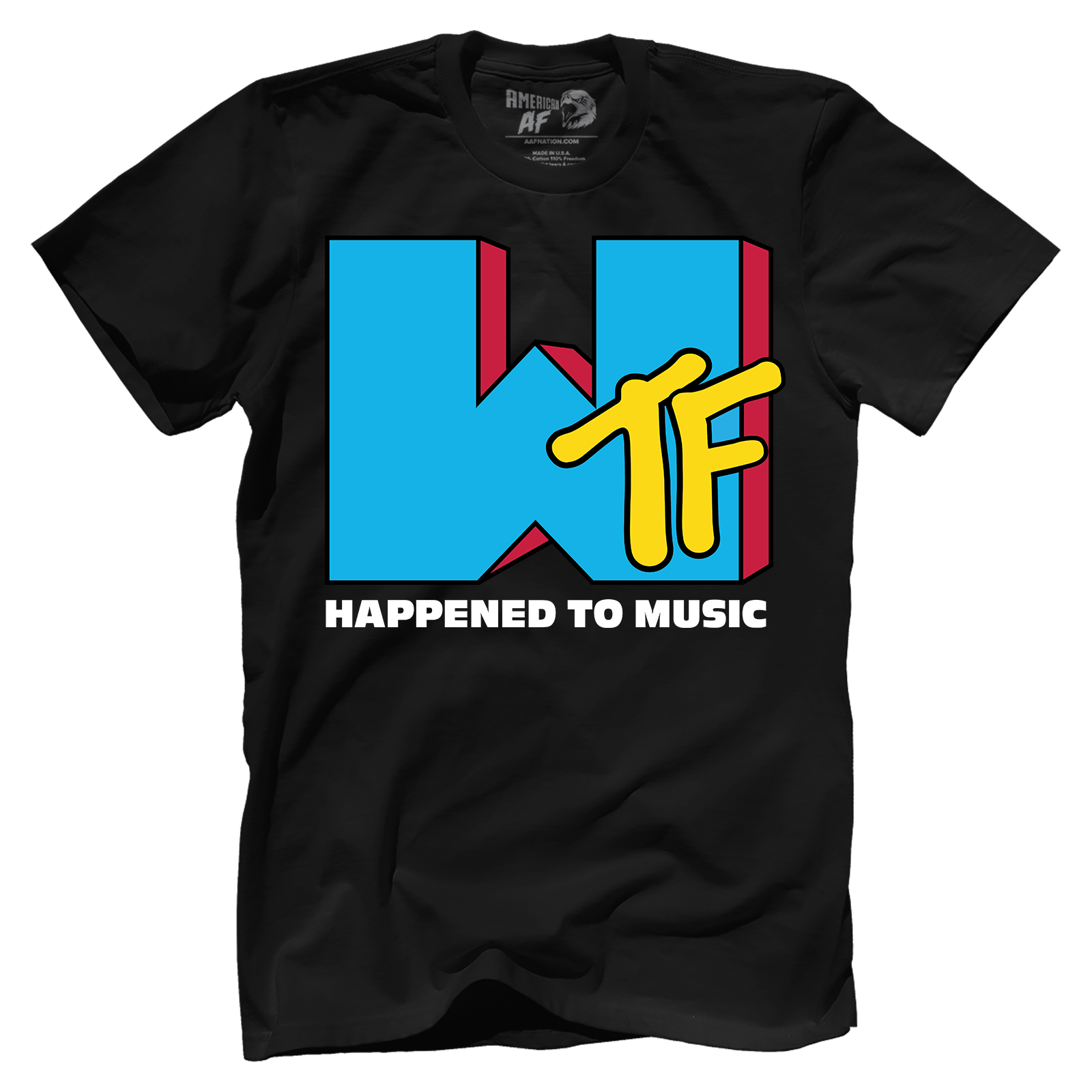 T-shirt Premium Mens Shirt / Black / XS WTF Happened To Music