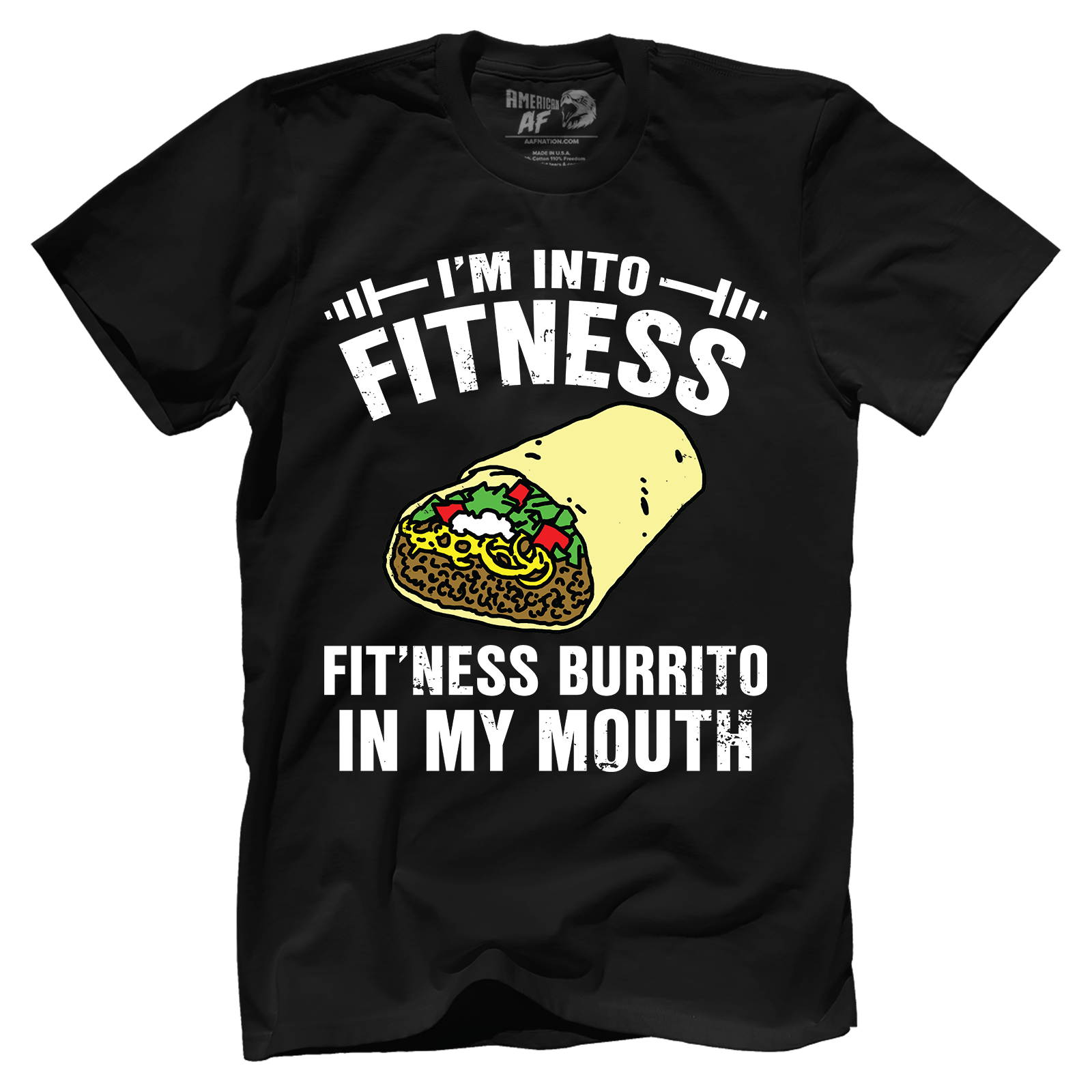 T-shirt Premium Mens Shirt / Black / XS Fitness Burrito