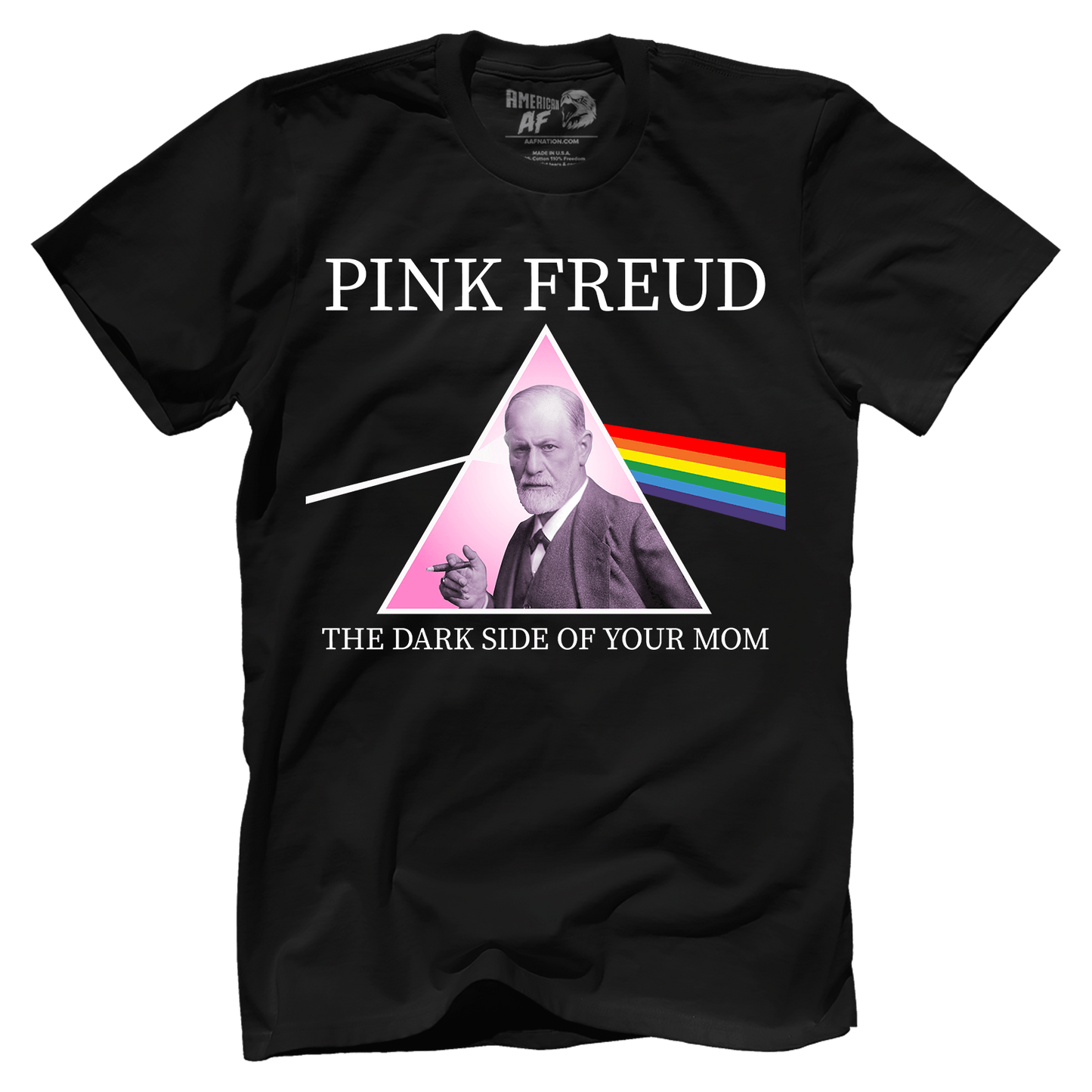 T-shirt Pink Freud - Dark Side of Your Mom (parody)