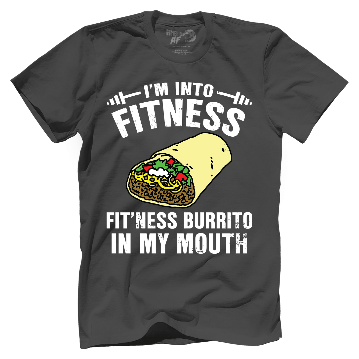 T-shirt Premium Mens Shirt / Dark Gray / XS Fitness Burrito