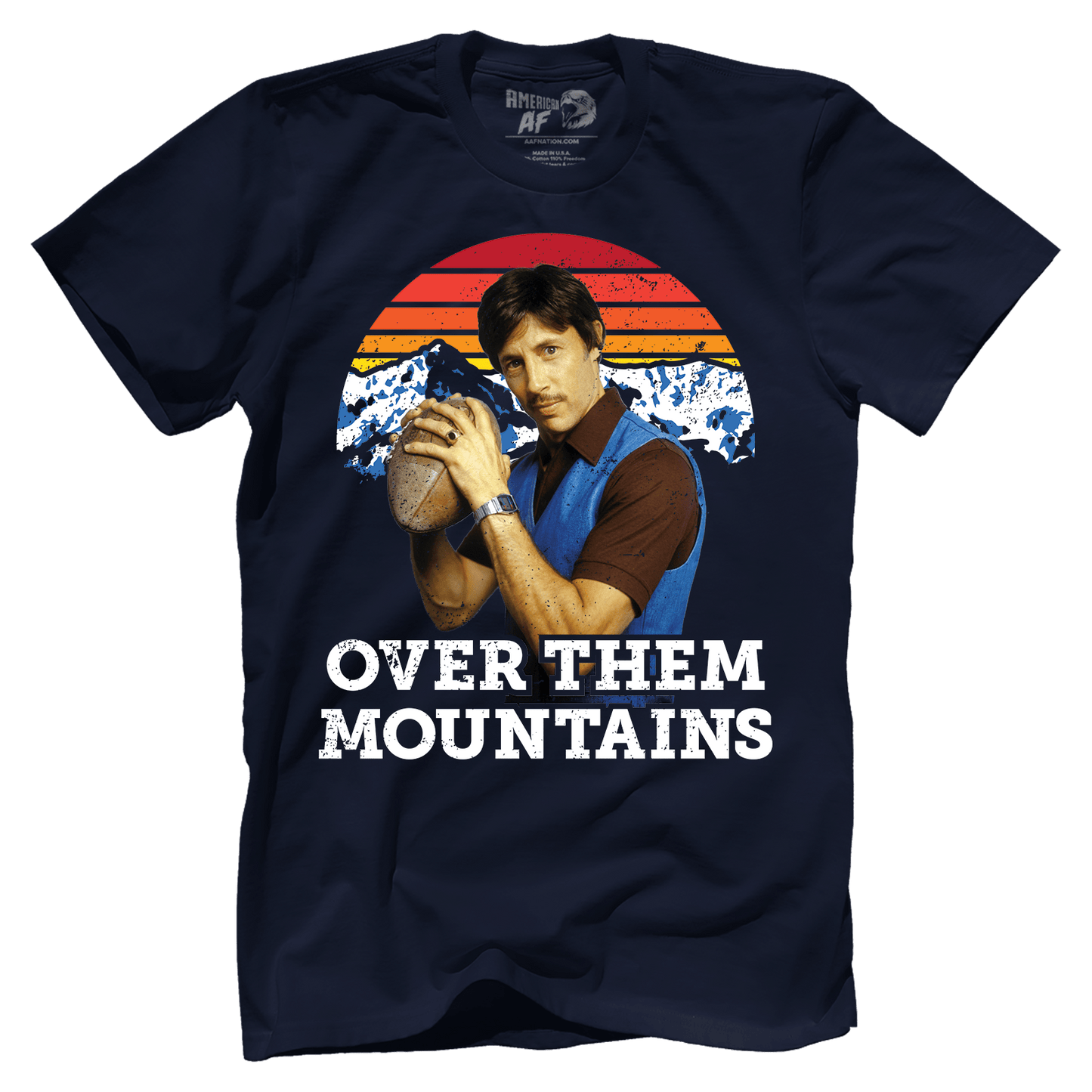 T-shirt Premium Mens Shirt / Navy / XS Over Them Mountains