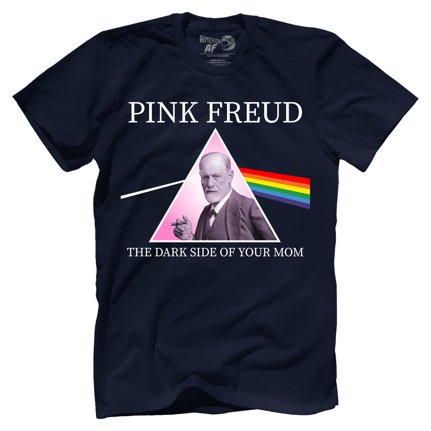 T-shirt Pink Freud - Dark Side of Your Mom (parody)