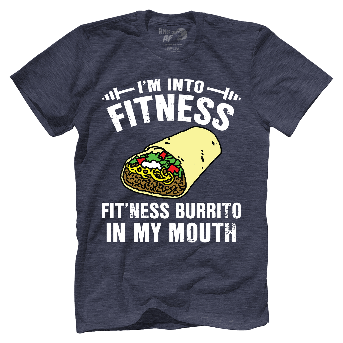 T-shirt Premium Mens Triblend Shirt / Navy / S Fitness Burrito