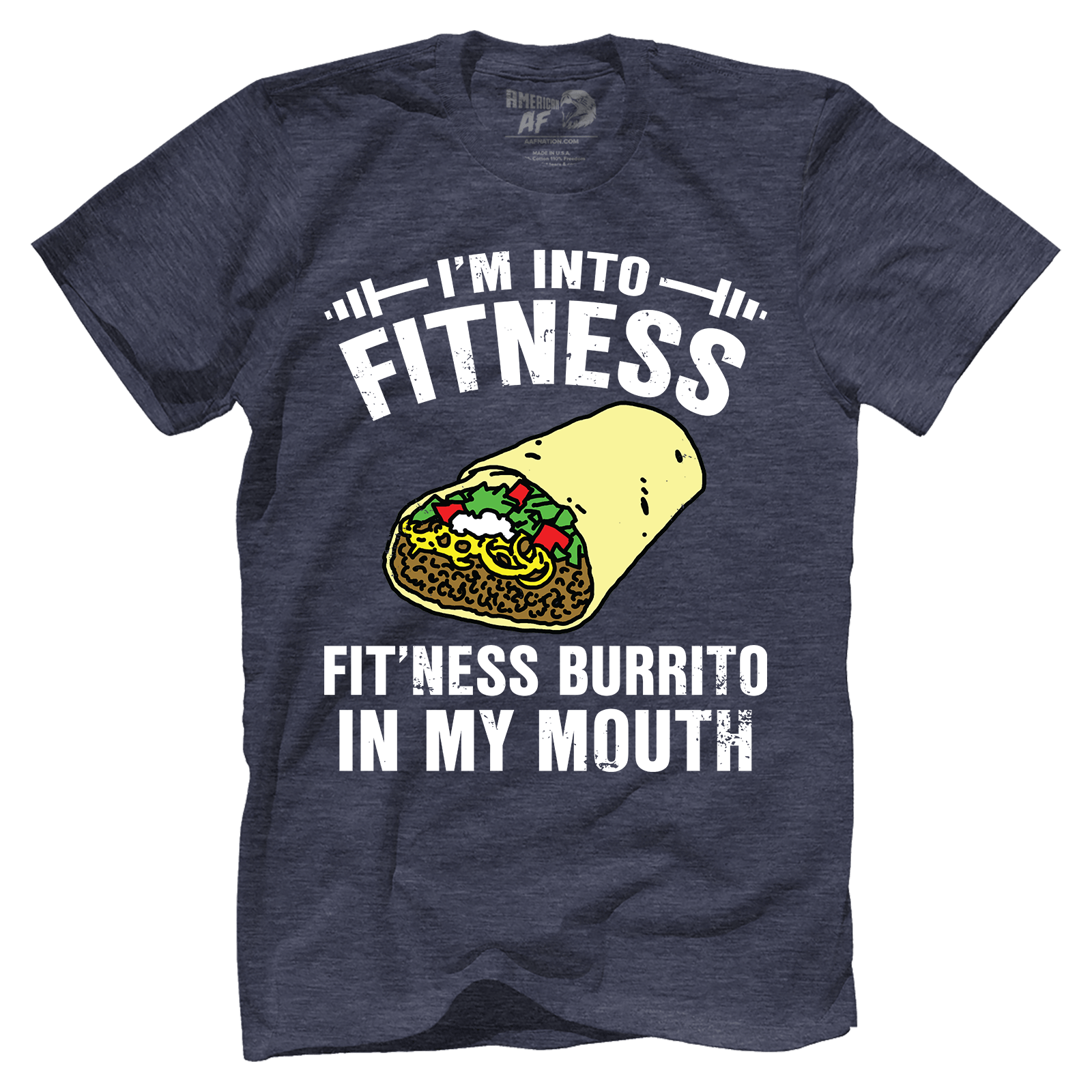 T-shirt Premium Mens Triblend Shirt / Navy / S Fitness Burrito