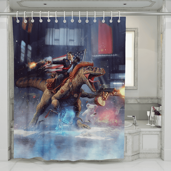 Reagan Raptor - Shower Curtain