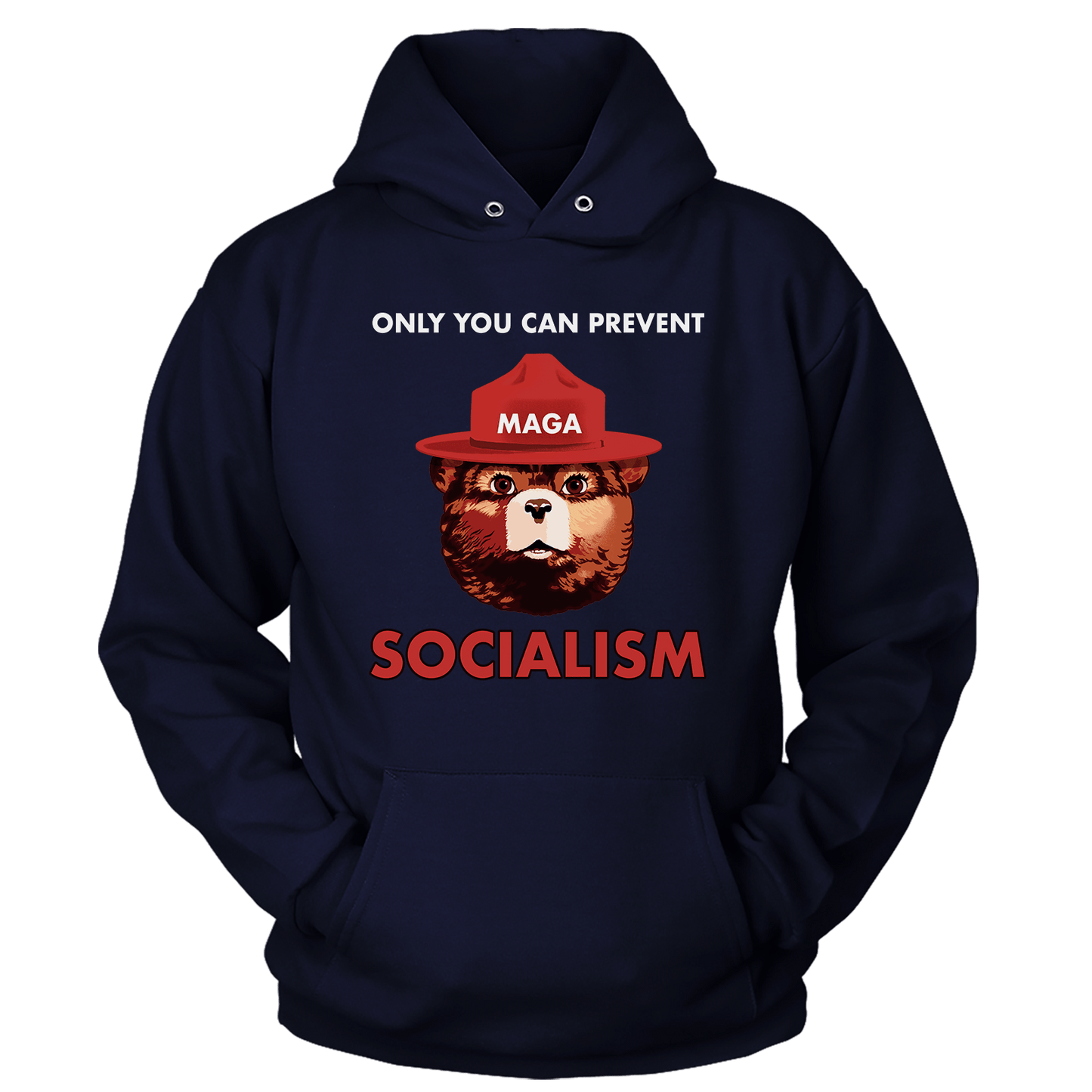 T-shirt Unisex Hoodie / Navy / S MAGA Bear (Ladies)