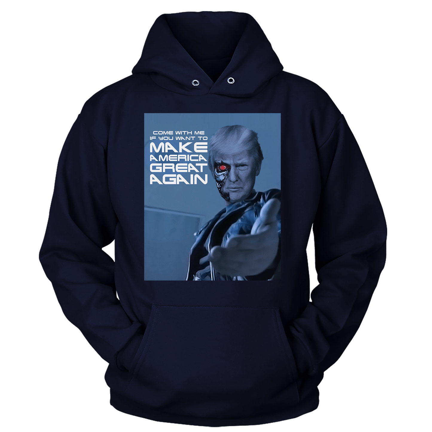 T-shirt Unisex Hoodie / Navy / S Want to MAGA (Ladies)