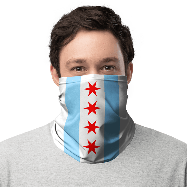 Chicago Flag Face Gaiter