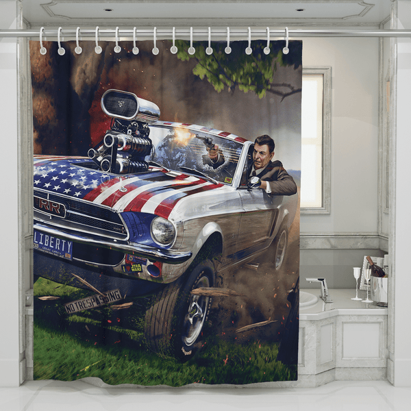 Reagan Stang Zoom - Shower Curtain