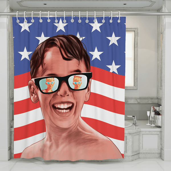 Sandlot Patriot - Shower Curtain