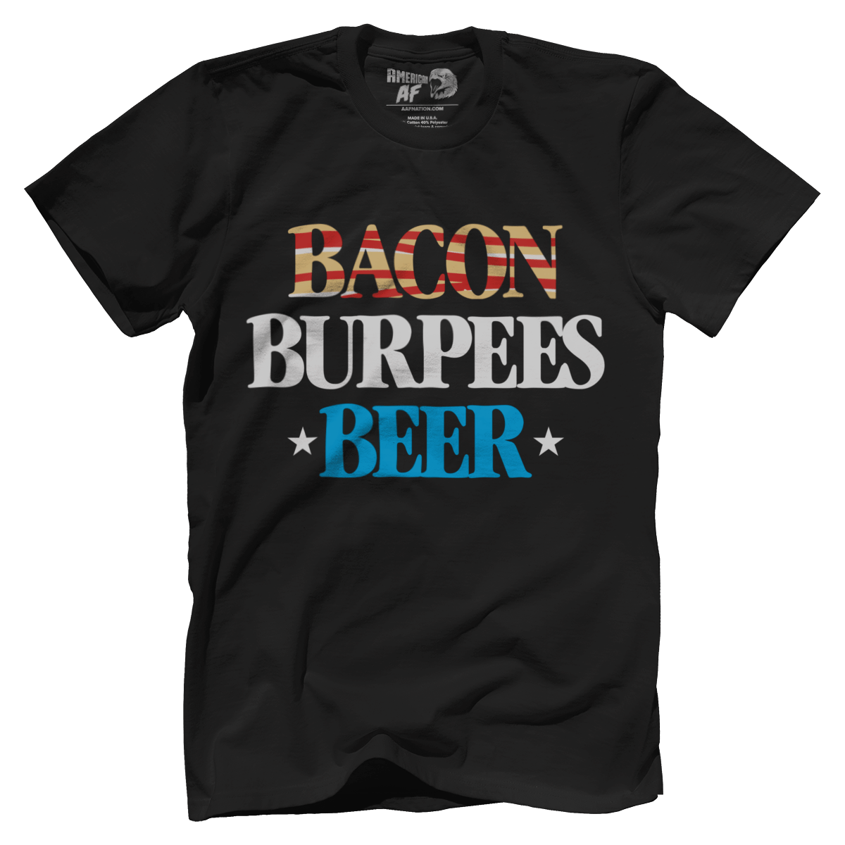 T-shirt Premium Mens Shirt / Black / S Bacon, Burpees, Beer