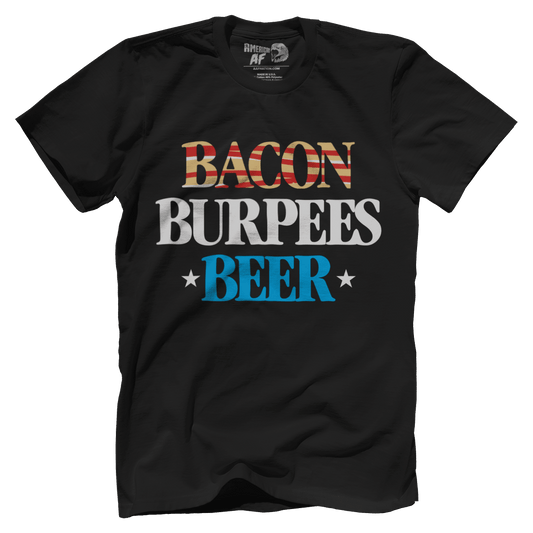 T-shirt Premium Mens Shirt / Black / S Bacon, Burpees, Beer