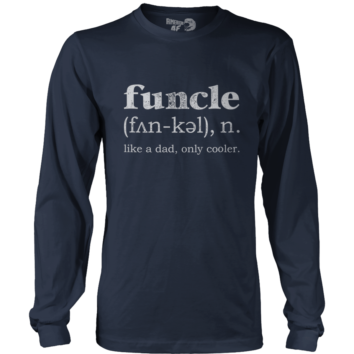 T-shirt Mens Long Sleeve / Navy / S Patriotic Funcle