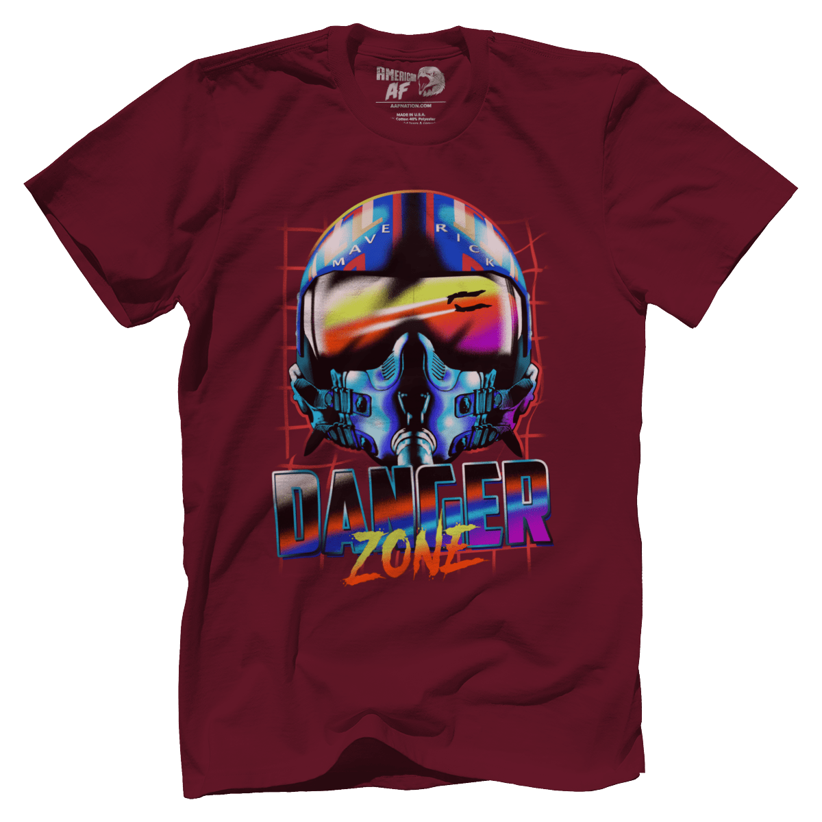 T-shirt Premium Mens Shirt / Dark Red / XS Danger Zone - Maverick