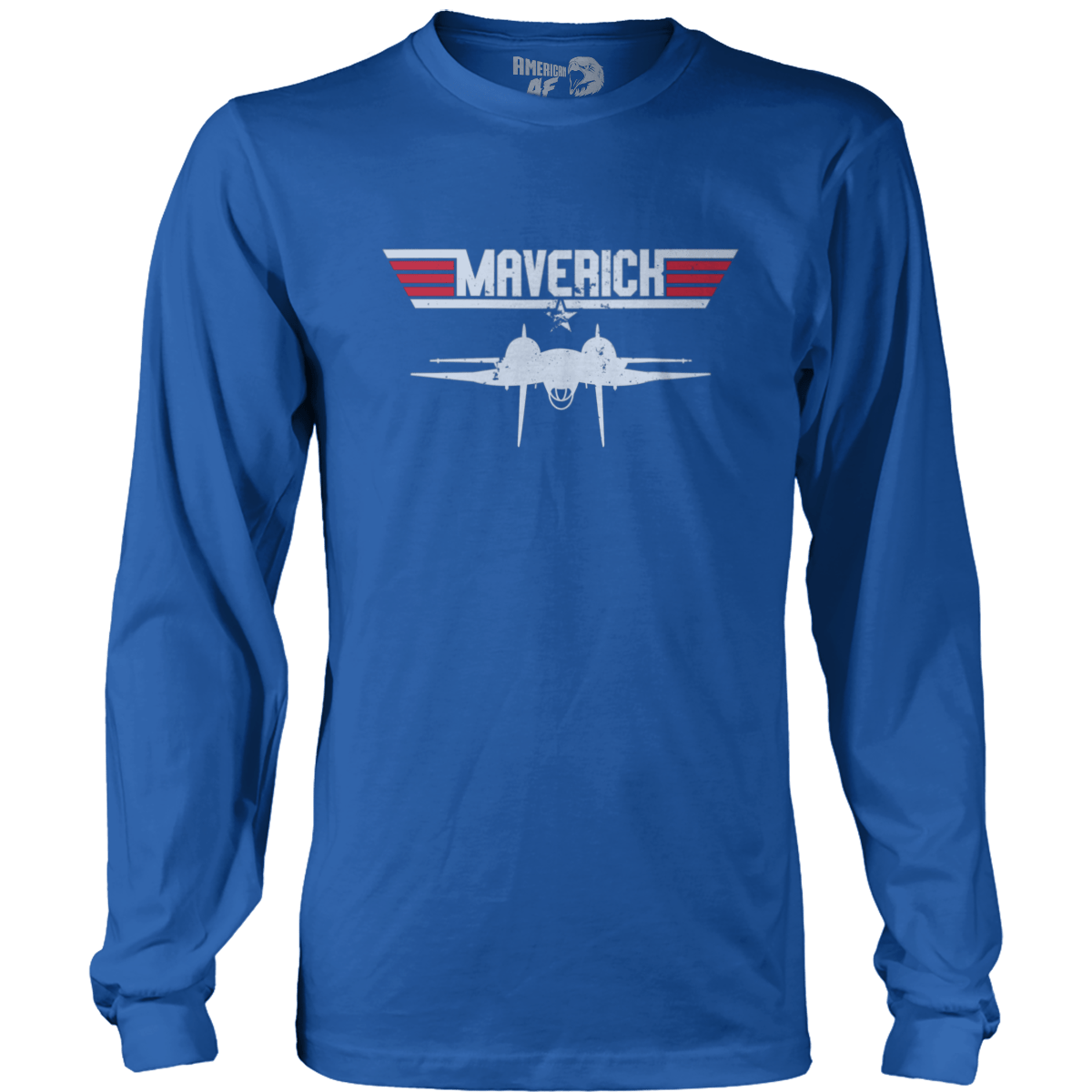 T-shirt Mens Long Sleeve / Royal Blue / S Maverick