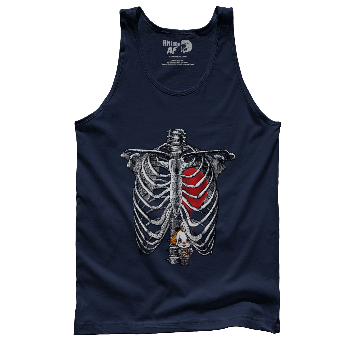 T-shirt Premium Mens Tank / Navy / S Pennywise Halloween