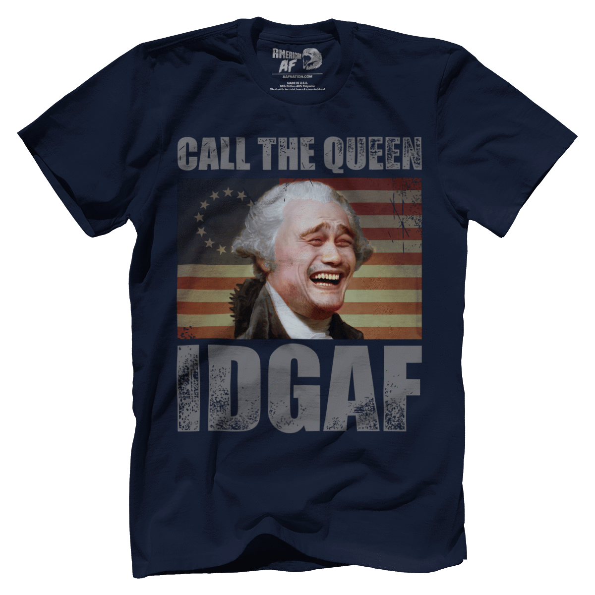 T-shirt Premium Mens Shirt / Navy / 5XL Call the Queen