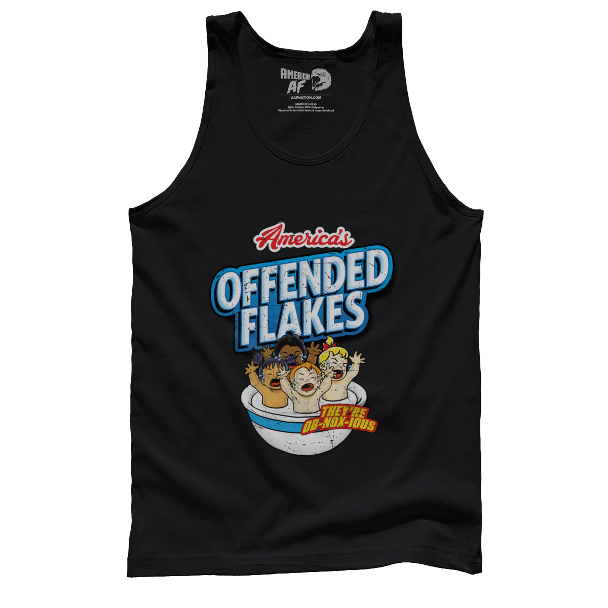 T-shirt Premium Mens Tank / Black / S Offended Flakes (PARODY)
