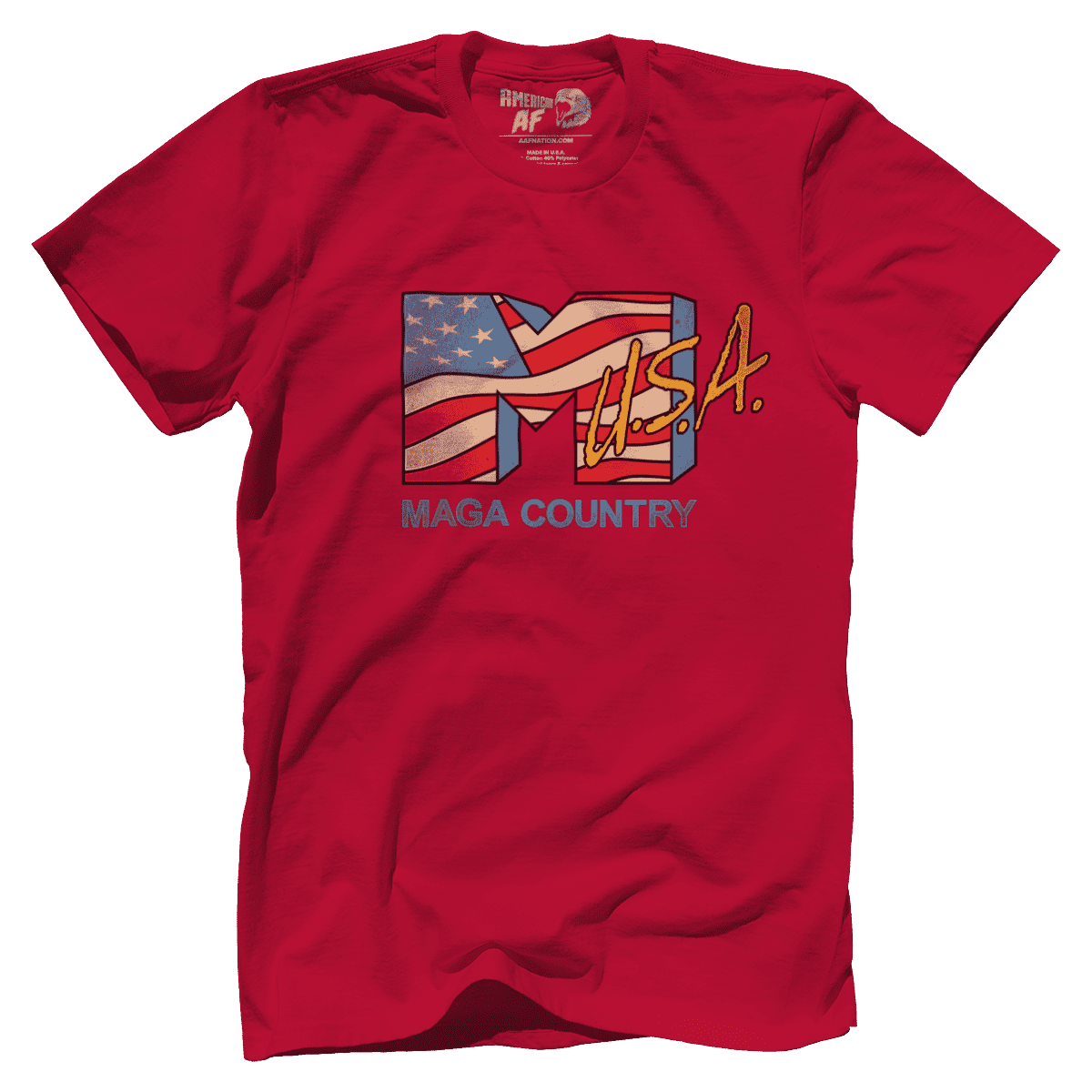 T-shirt Premium Mens Shirt / Red / 5XL MAGA Country